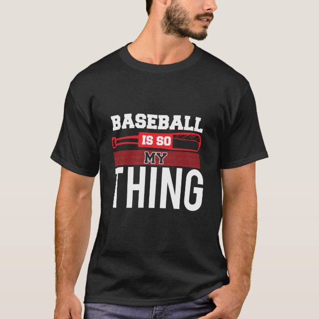 T-shirt Obsédé par le baseball - Totalement mon truc (Devant)