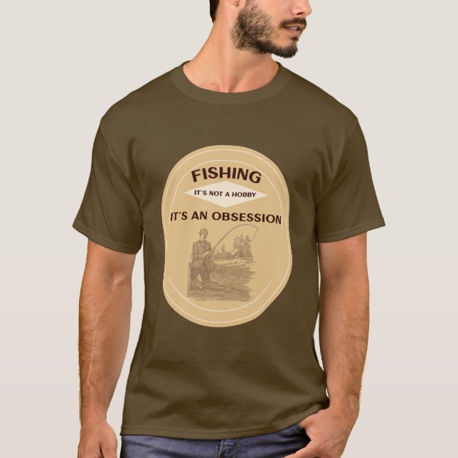 T-shirt Obsédée par la R-Shirt de pêche (Devant)