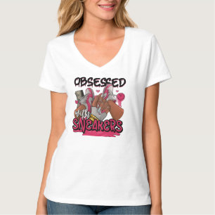 T-shirt Obsédée par les Baskets