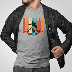 T-shirt Observateur d'avion,Rétro,Vintage,jet militaire,Am