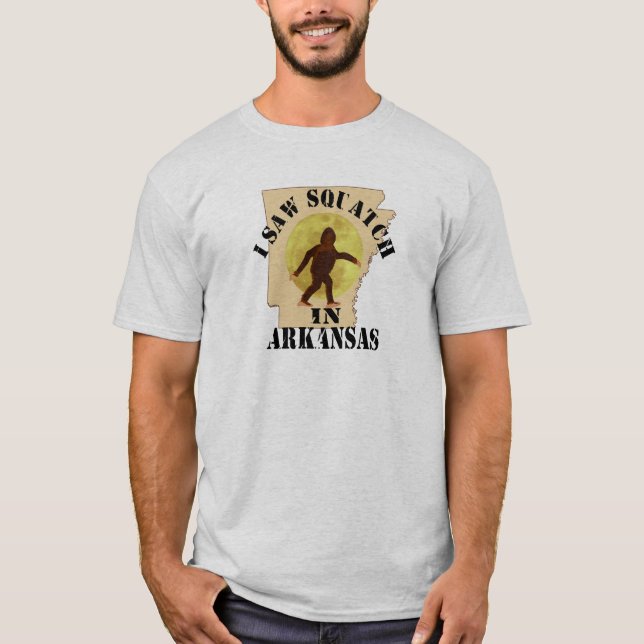 T-shirt Observateur de l'Arkansas Sasquatch Bigfoot - je (Devant)