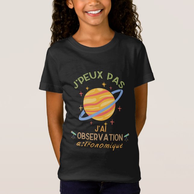 T-Shirt Observation astronomique (Devant)