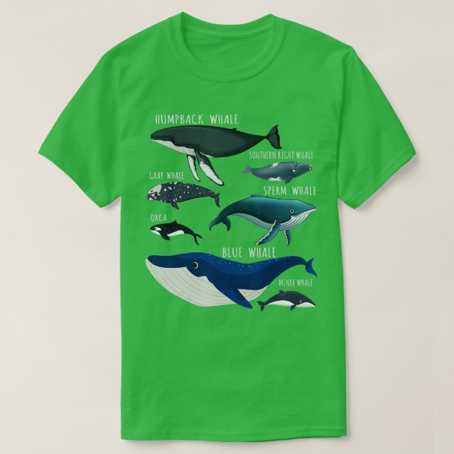 T-shirt Observation des baleines (Design devant)