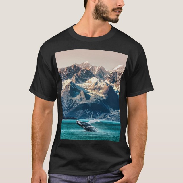 T-shirt Observation des baleines de l'Alaska : excursion e (Devant)