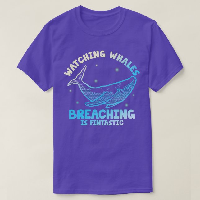T-shirt Observation des baleines L'approche est finale 1 (Design devant)