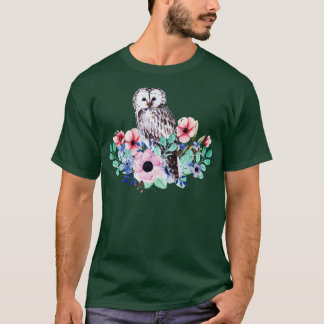 T-shirt Observation des oiseaux de chouette