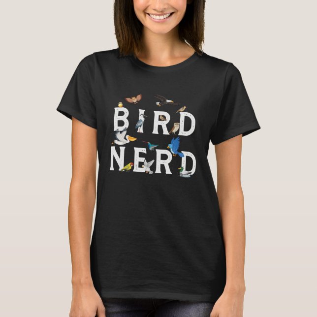 T-shirt Observation des oiseaux Ornithologue Nerd Geek Obs (Devant)