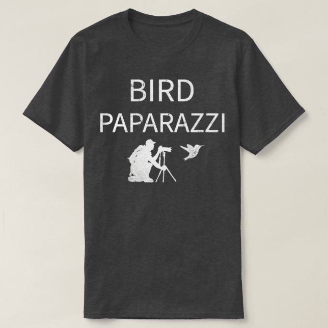 T-shirt Observation des oiseaux Paparazzi Photographie des (Design devant)