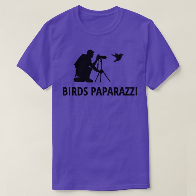 T-shirt Observation des oiseaux Paparazzi Photographie des (Design devant)