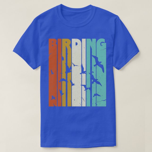 T-shirt Observation des oiseaux Rétro (Design devant)