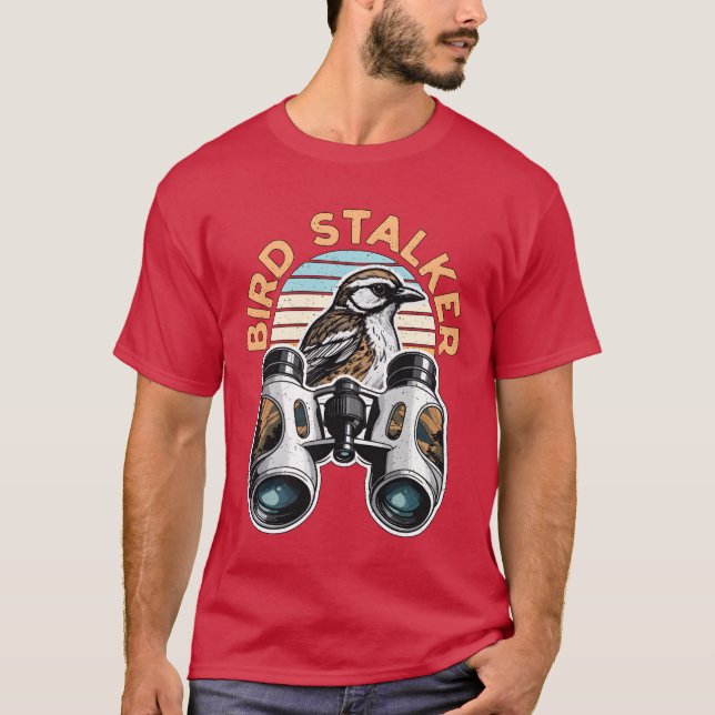 T-shirt Observation des oiseaux Stalker Ornithologie Birdw (Devant)