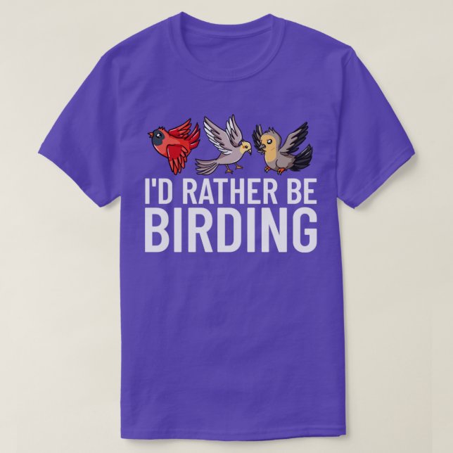 T-shirt Observation d'oiseaux Caméra binoculaire d'oiseaux (Design devant)