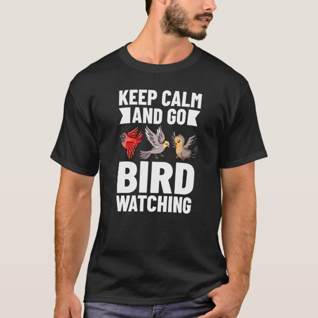 T-shirt Observation d'oiseaux Débutant de la caméra binocu (Devant)