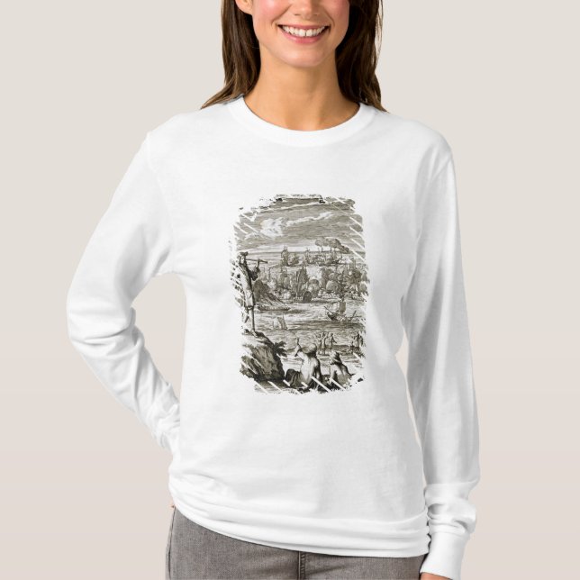 T-shirt Observation d'une bataille navale par un (Devant)