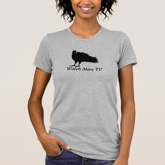 T-shirt Observez plus de vautour de TV (Devant)