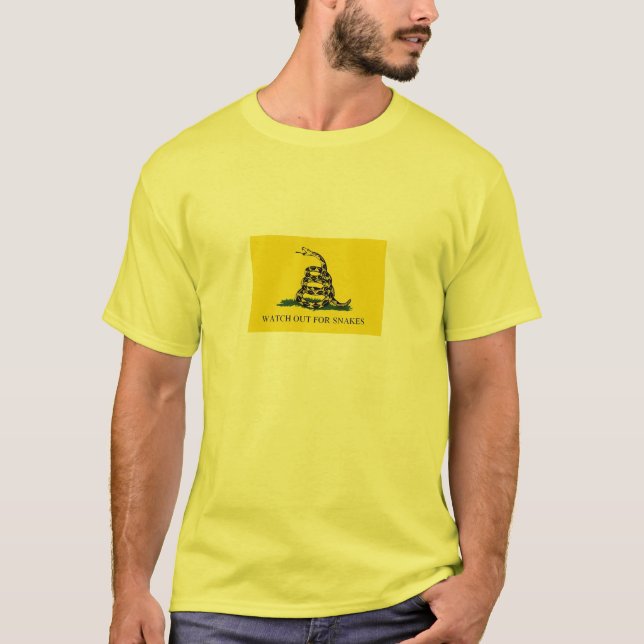 T-shirt Observez pour la chemise des hommes de serpents (Devant)