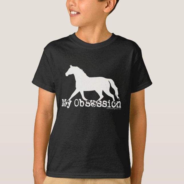 T-shirt Obsession du cheval (Devant)