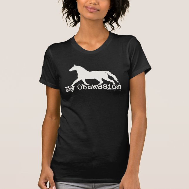 T-shirt Obsession du cheval (Devant)