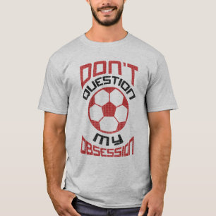 T-shirt Obsession du football Nom et numéro Retour Imprime
