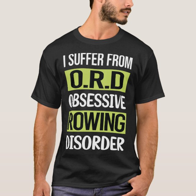 T-shirt Obsessionnel Aimer Railler ligne Rower (Devant)