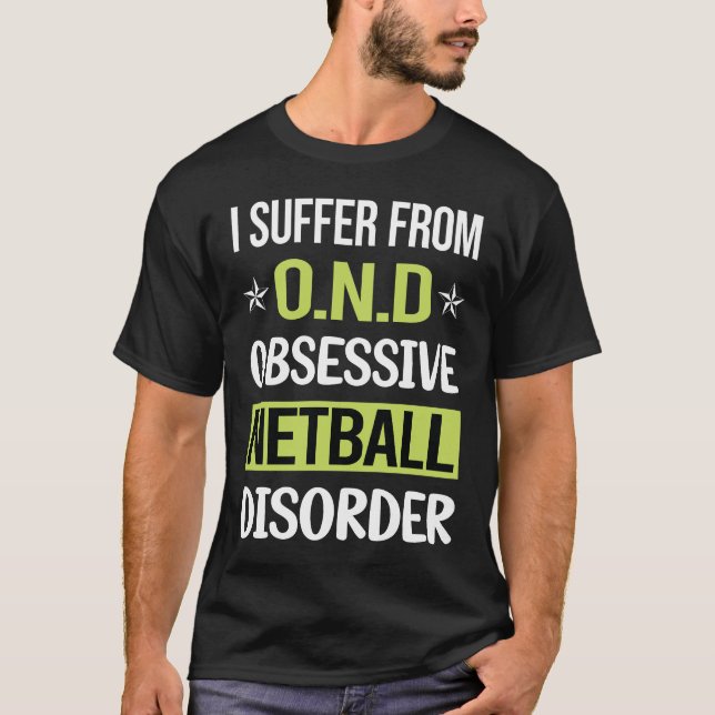 T-shirt Obsessionnel Love Netball (Devant)