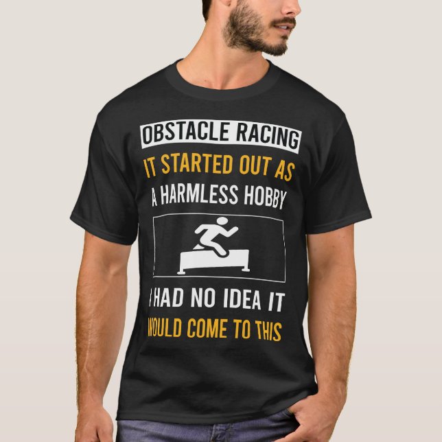 T-shirt Obstacle Hobby Harmless Racing OCR (Devant)