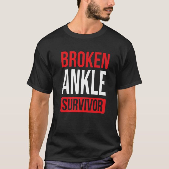 T-shirt Obtenez Bien Bientôt Broken Ankle Funny Broken Ank (Devant)