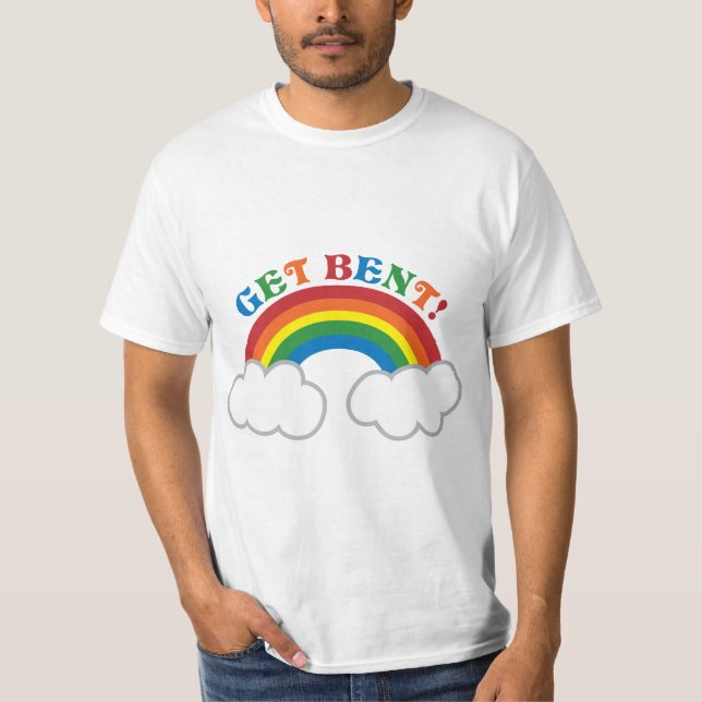 T-shirt OBTENEZ COUDÉ ! avec l'arc-en-ciel mignon (Devant)