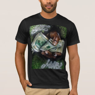 T-shirt Obtenez la chemise d'art de graffiti d'argent