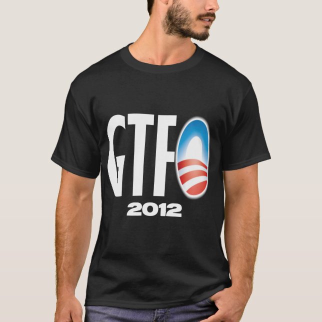 T-shirt Obtenez le F#@& 2012 - anti Obama (Devant)