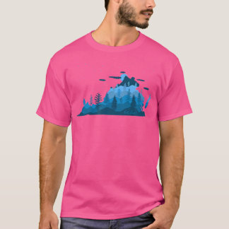 T-shirt Obtenez Perdu Va Randonnée Mountain Blue Ridge Ran