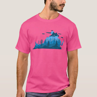 T-shirt Obtenez Perdu Va Randonnée Mountain Blue Ridge Ran