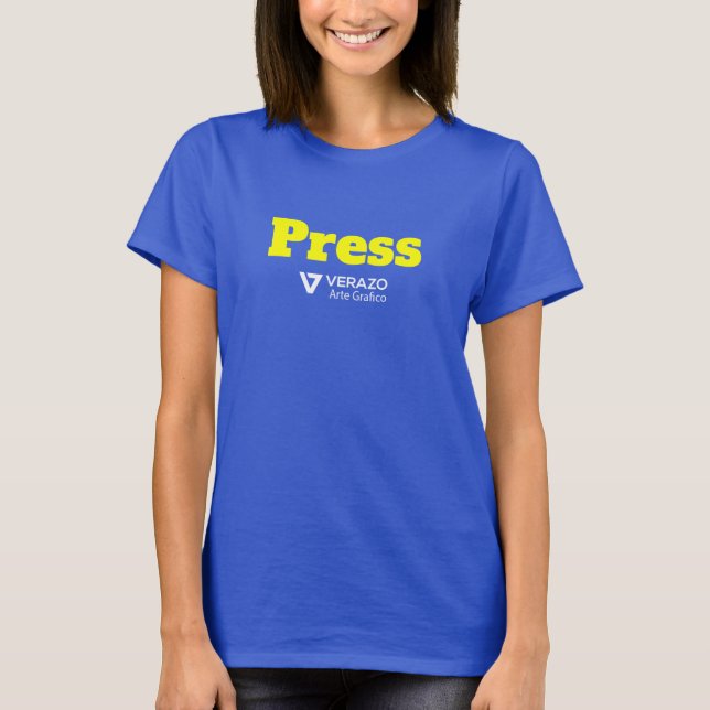 T-shirt Obtenez votre chemise d'identification presse avec (Devant)