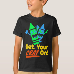 T-shirt Obtenez Votre Crayon Sur Les Enfants Garçons Fille