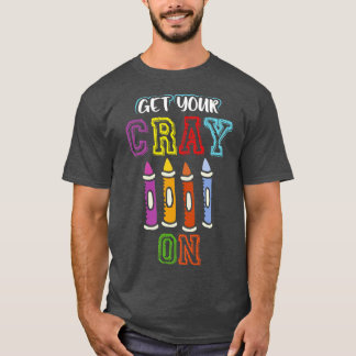 T-shirt Obtenez Votre Gris Sur Funny Retour À L'École Cade
