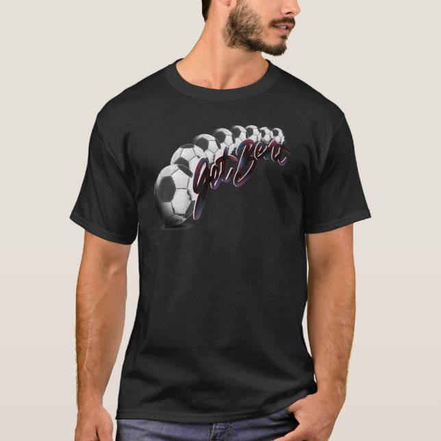 T-shirt Obtenir Bent Soccer Scrier (Devant)