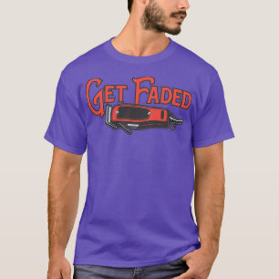 T-shirt Obtenir Faded Razor Barbers Coiffure Cadeau