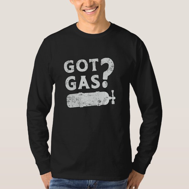 T-shirt Obtenir Gaz Plongée Plongée Plongée Océan Mer Prof (Devant)
