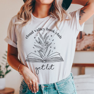 T-shirt Obtenir Lit Floroming Livre Floral Personnalisé