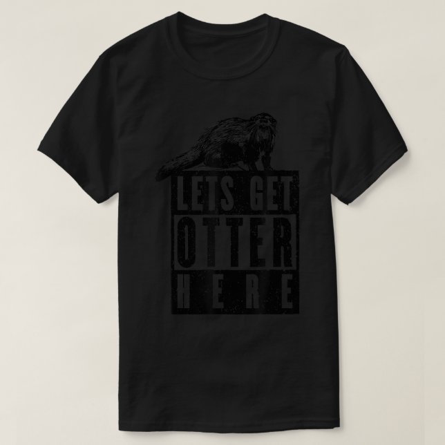 T-shirt Obtenir plus ici (Design devant)