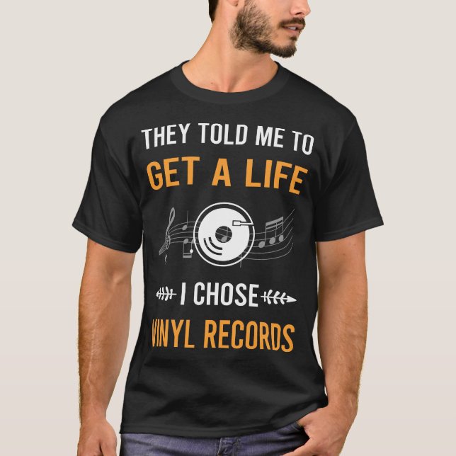 T-shirt Obtenir un disque vinyle Records (Devant)