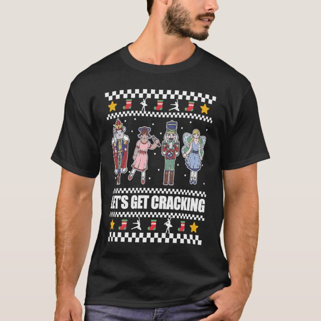 T-shirt Obtenons Cracking Nutcracker Ballet Christmas Mem (Devant)