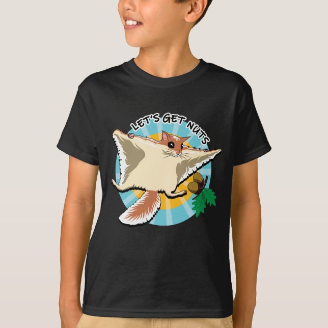 T-shirt Obtenons des noix - Écureuil volant (Devant)