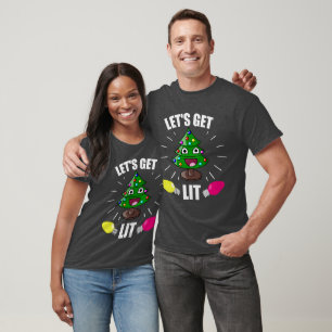T-shirt Obtenons l'humour de Noël de Lit
