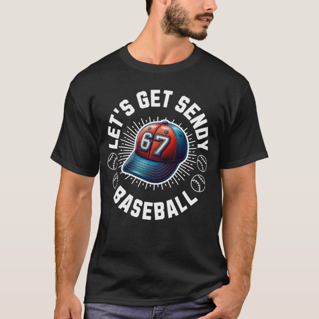 T-shirt Obtenons un baseball Sendy (Devant)