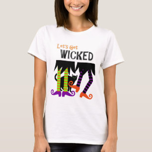T-shirt Obtenons Wicked Funny sorcières Jambes Halloween