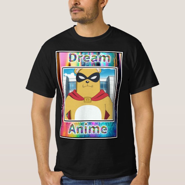 T-shirt Obtention de l'ours de barrière Anime (Devant)