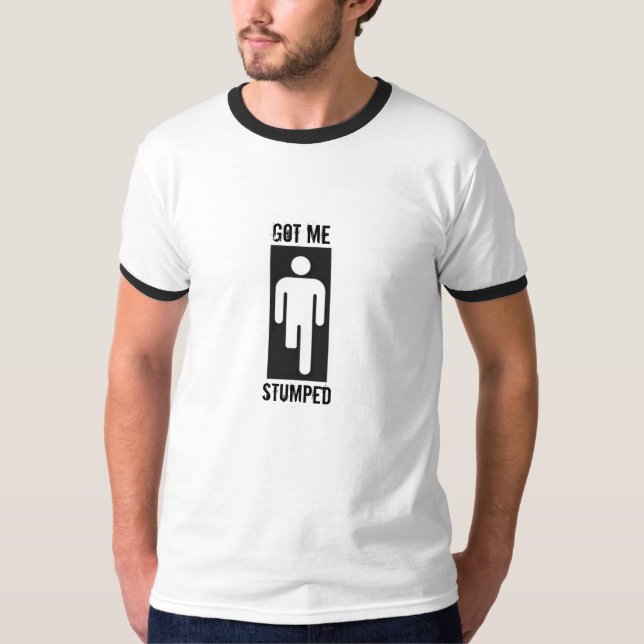 T-shirt Obtenu me, Stumped (Devant)