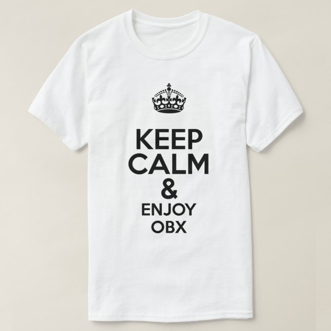 T-shirt OBX Conserver le calme (Design devant)