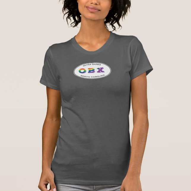 T-shirt OBX LGBTQ Pride Oval 2 (Devant)
